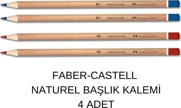 Faber-Castell Naturel Kırmızı Mavi Kalem - Image 1