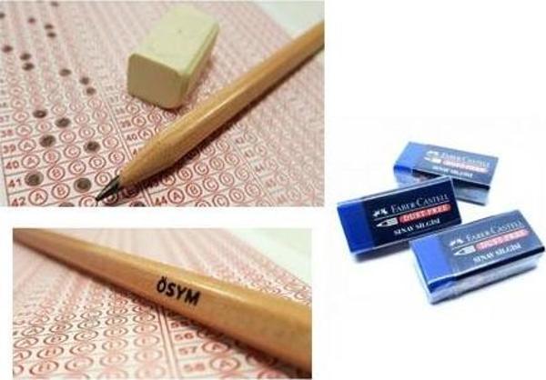Faber-Castell Natural Ösym 2,5 B Kurşun Sınav Kalemi 20"Li Sınav Silgisi 3 Adet - Image 1