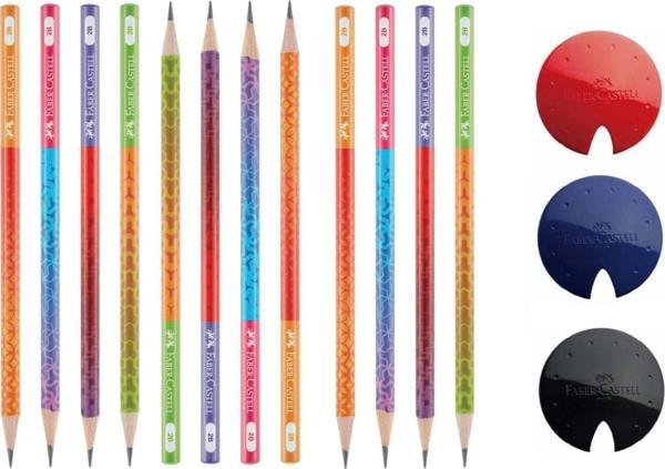 Faber-Castell Smoothie Kurşun Kalem 12'Li + 1 Adet Ufo Kalemtıraş - Image 1