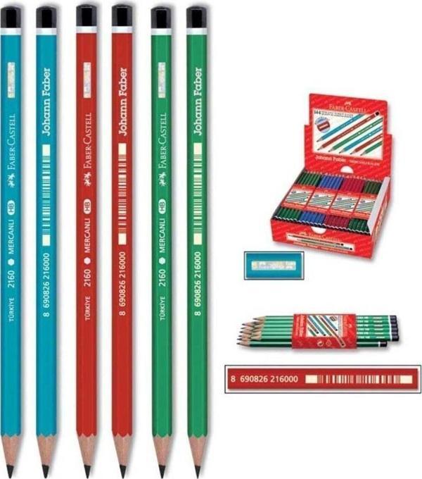 Faber-Castell Mercanlı Kurşun Kalem 12'Li - Image 1