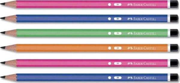 Faber-Castell Opak 2B Kurşun Kalem 6 Lı Paket - Image 1
