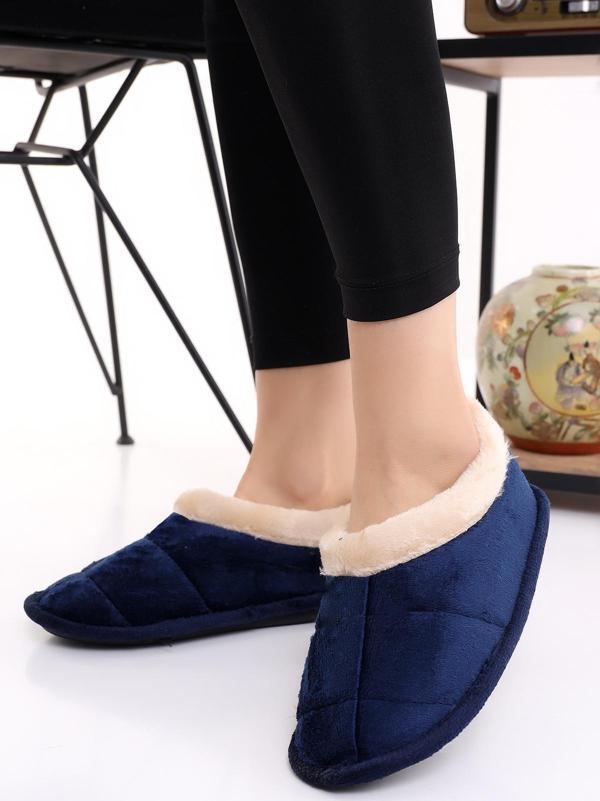 Ucc 040 Kadın Erkek Ev İçi Yünlü Kışlık Ev Pandufu Ev Ayakkabısı - Image 1