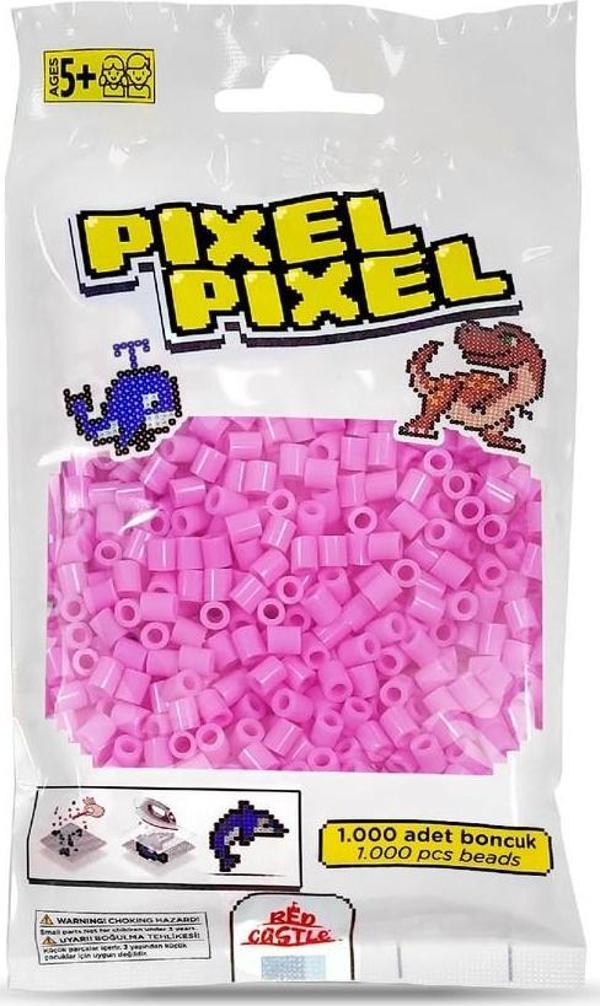 1000 Adet Midi Boncuk Pembe-Pixel Pixel PPB-1000-21 - Image 1