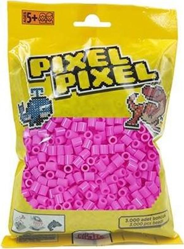 3000 Adet Midi Boncuk Açık Pembe-Pixel Pixel PPB-3000-21 - Image 1
