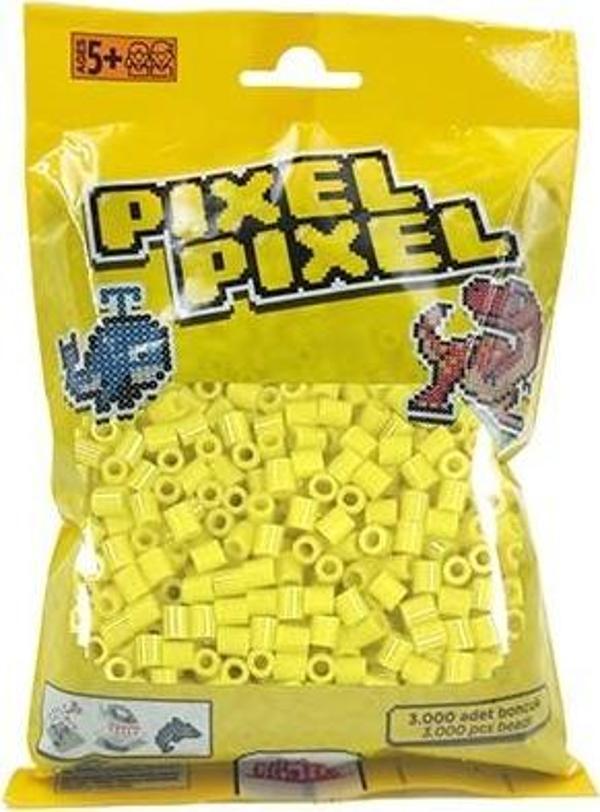3000 Adet Midi Boncuk Limon Sarısı-Pixel Pixel PPB-3000-29 - Image 1