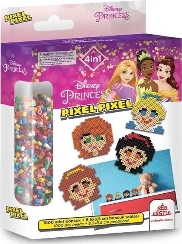 Disney Princess Boncuk Aktivite ve Oyuncak Seti 4 Figür-Pixel Pixel BB16-05 - Image 1