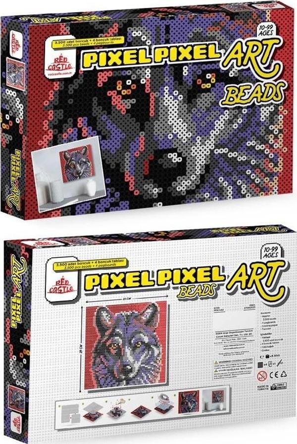 Yetişkin Boncuk Aktivite Seti(Kurt)-WOLF ACTIVITY ART BEADS PPA01-02 - Image 1