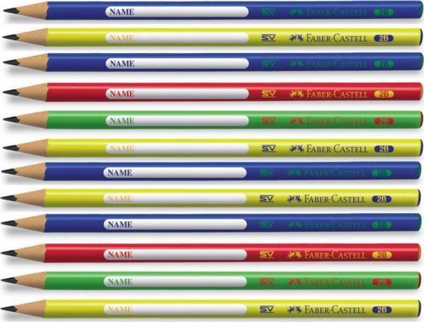 Faber-Castell Üçgen 2B Üçgen Kurşun Kalem 12'Li Paket - Image 1