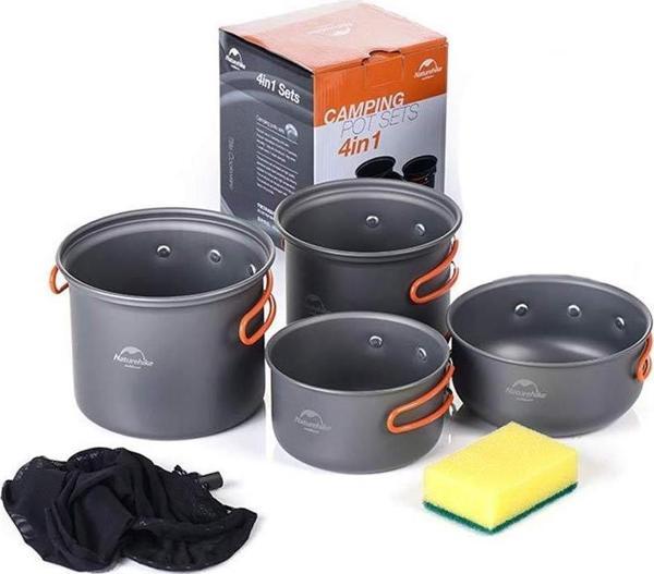 Naturehike 4IN1 Kamp Yemek Pişirme Seti - Image 1