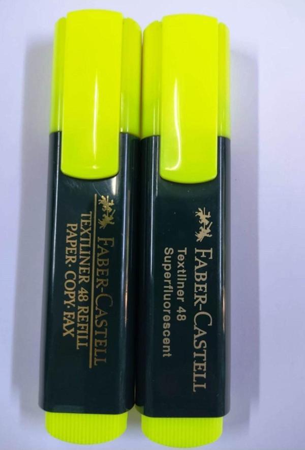 Faber-Castell Fosforlu Işaretleme Kalemi-2 Adet-Sarı - Image 1