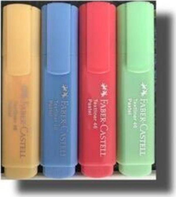 Faber-Castell 4 Lü Set Fosforlu Kalem - Image 1