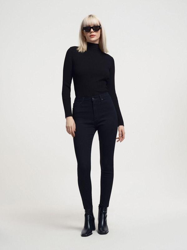 Loft Natalie Cindy Black Wash W Skinny Kadın Jean Pantolon Lf2034221 Cındy Black Wash - Image 1