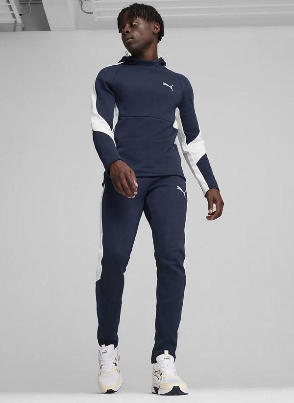 Puma Düz Paça Lacivert Erkek Eşofman Altı 68180427-Evostrıpe Pants Dk - Image 1