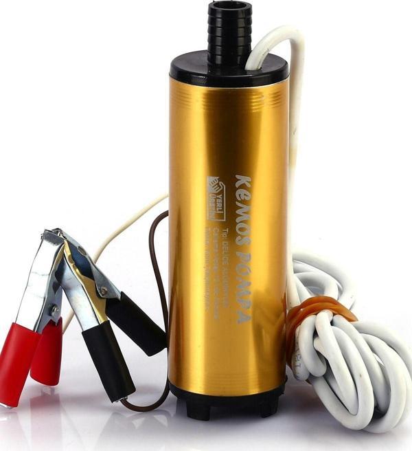Kemos Aras 24 Volt Alüminyum Dalgıç Tipi Sıvı Aktarma Pompası - Image 1