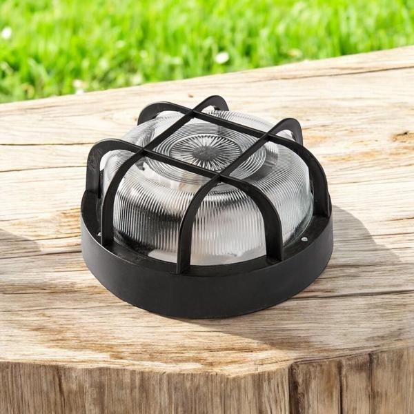 Dış Mekan Apliği Otomatik E-27 Su Geçirmez 210x105 Mm Siyah - Image 1