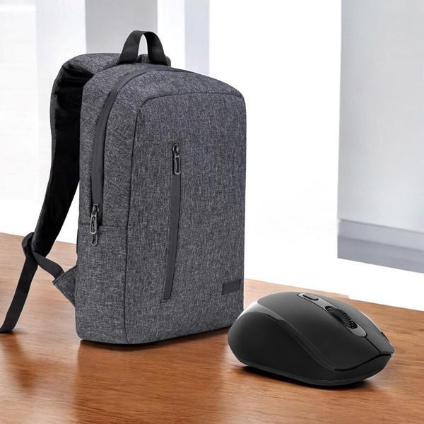 Classone BP-WTX204G15.6" Wtxpro Su Geçirmez Kumaş Fermuar  Sırt Çantası+Kablosuz Mouse - Image 1