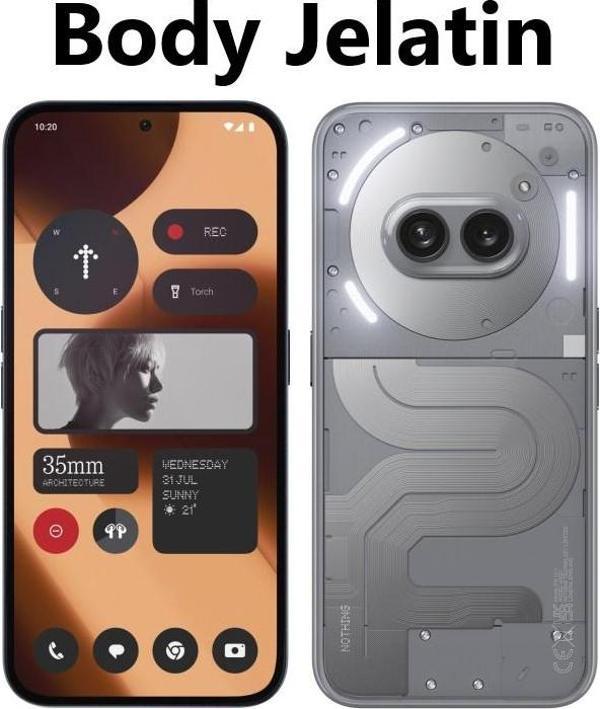  Nothing Phone 2a Plus Uyumlu Parmak izi bırakmaz Hayalet MAT Ekran Koruyucu Nano Jelatin - Image 1
