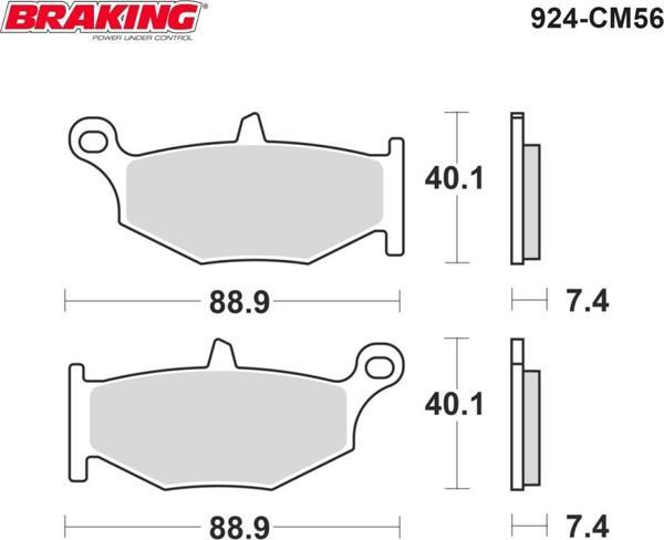 Brakıng Fren Balatası Sinter 924cm56 Arka Suzukı Gsr 400 600 Gsx-r 600 750 1000 1300 Hayabusa Dl 100 - Image 1