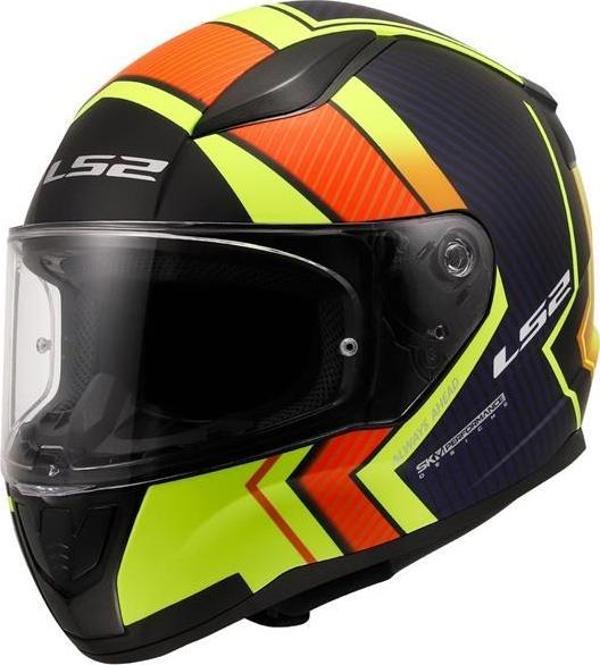 Ls2 Rapıd 2 Extra Kapalı Kask Mat Neon Sarı-navy Mavi 2X-LARGE - Image 1