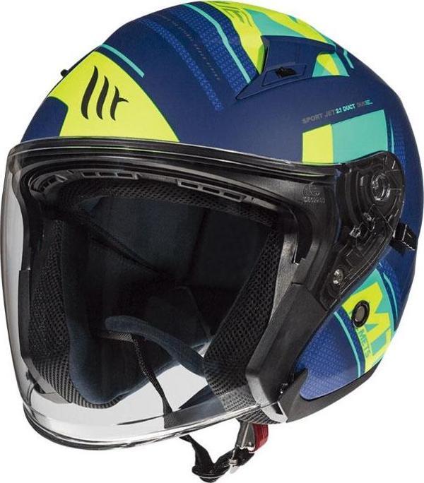 Mt Avenue Sv Sıdeway Yarım Yazlık Kask J3 Mat Flo Yellow X-small - Image 1