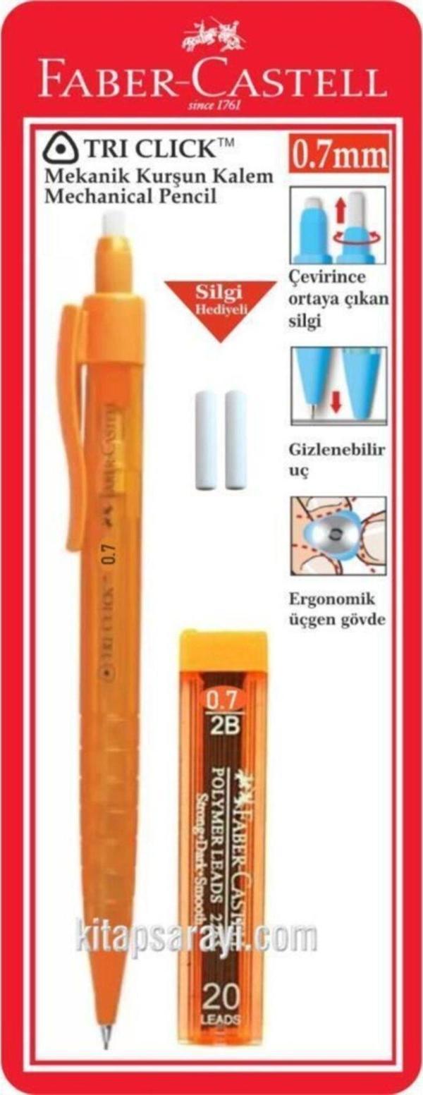 Faber-Castell 0.7 Mm Tri Click Versatil Kalem Seti Turuncu - Image 1