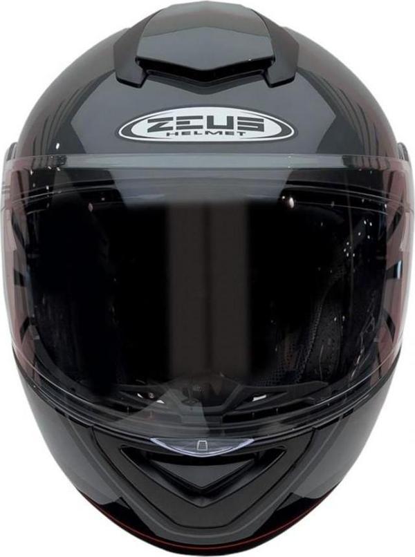 Zeus Zs-3050 Be7 Çene Açılır Kask Gri-kırmızı MEDIUM - Image 1