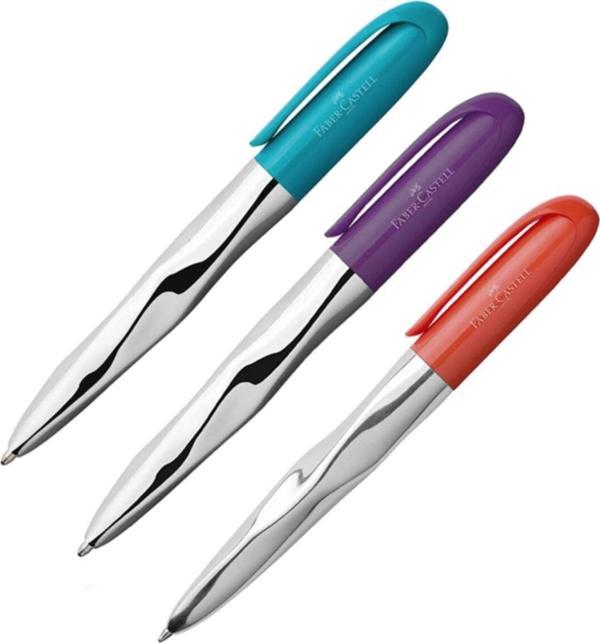 Faber-Castell N'İce Pen Tükenmez Kalem Seti 3'Lü Mercan-Mor-Turkuaz - Image 1