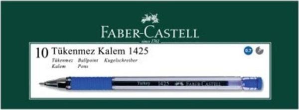 Faber-Castell Mavi Tükenmez Kalem 10'Lu Paket - Image 1