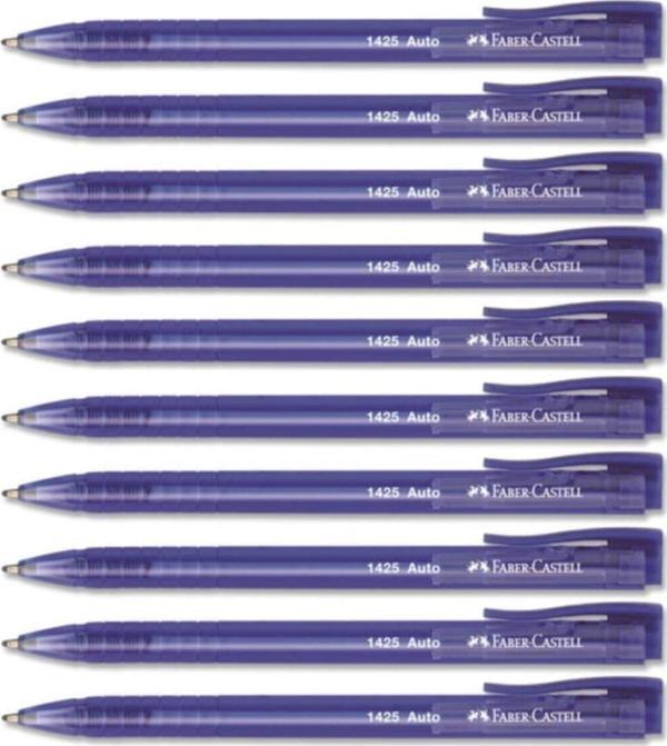 Faber-Castell Mavi Tükenmez Kalem 10'Lu Kutu - Image 1