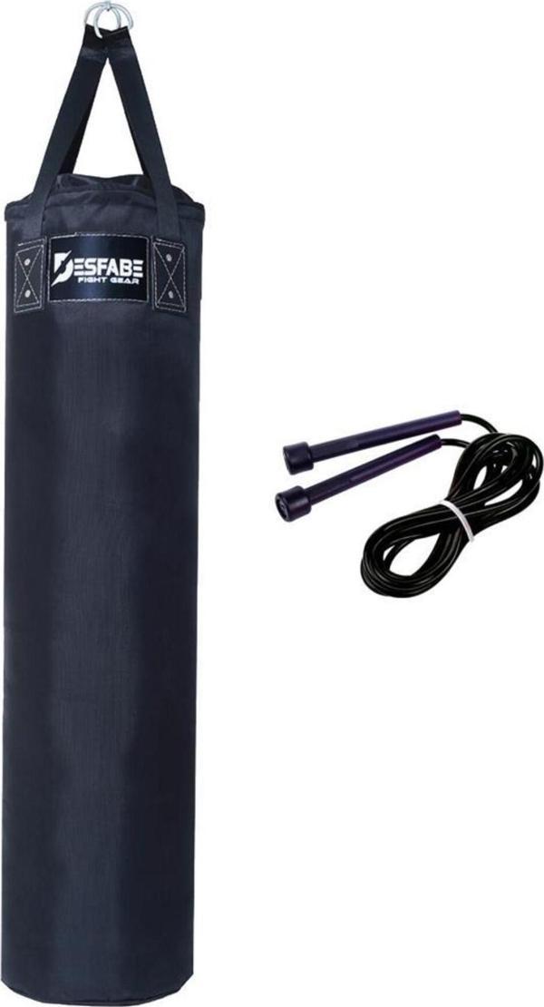 Desfabe Polydes 120X30 Cm Kolonlu Boks Kum Torbası Siyah Atlama Ipi - Image 1