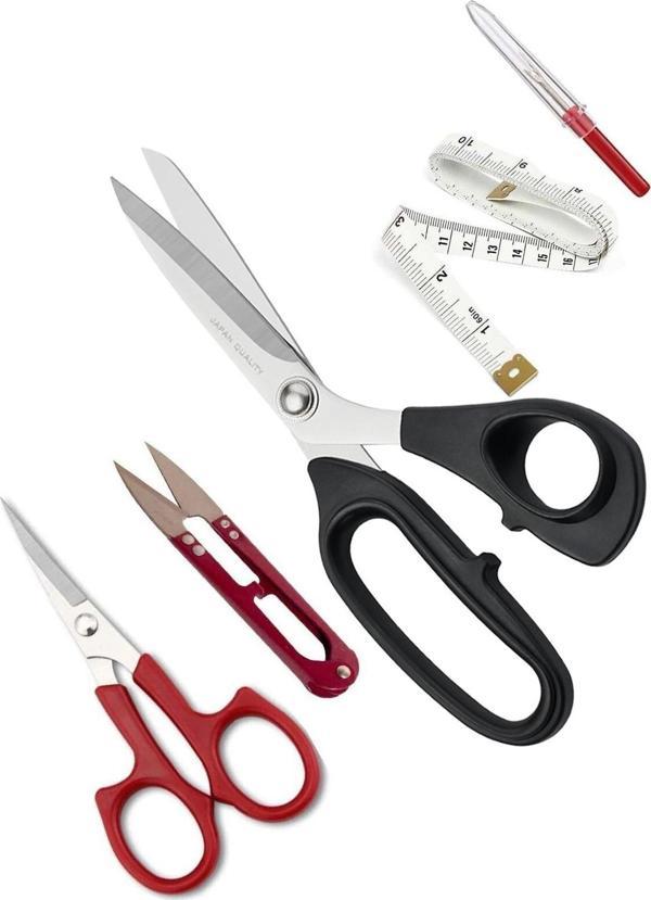 Plastik Saplı 12 No 30.50 Cm Kumaş Kesim Makası Set  JPT-12 - Image 1