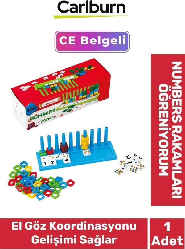 Zeka Geliştirici Eğitici Öğretici El Kası Geliştirme Okul Öncesi Rakamları Öğreniyorum Oyunu - Image 1