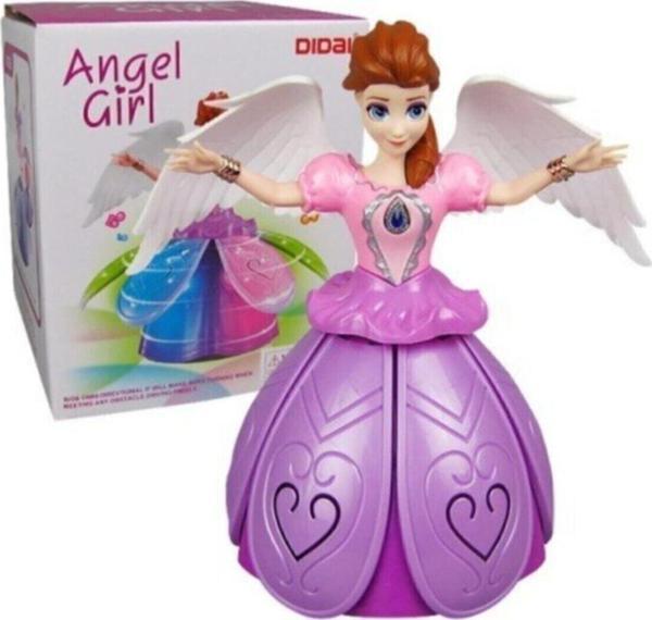 Angel Girl Sesli Işıklı Dans Eden Şarkı Söyleyen Etekleri Açılıp Kapanan Prenses Oyuncak - Image 1