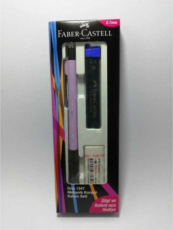 Faber-Castell Grip 1345 0.7 Lila Mekanik Kurşun Kalem Seti - Image 1