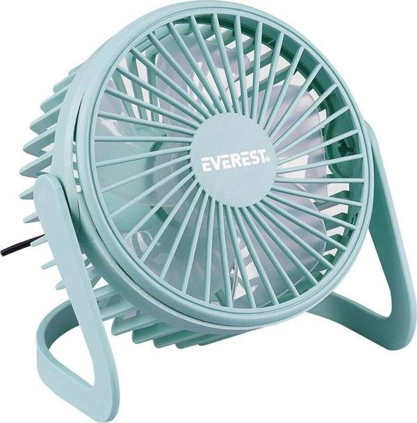 Everest EFN-505 Masaüstü Turkuaz Usb Fan (145mmx141mmx105 mm) - Image 1