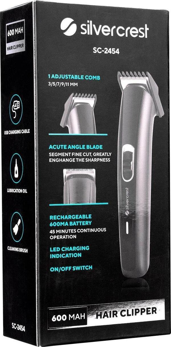 Silver Crest SC-2454 1 Ayarlanabilir Taraklı Led Şarj Göstergeli Şarjlı Saç Sakal T. Makinesi Tek - Image 1