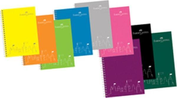 Faber-Castell A4 Spiralli Pp Kapak 80-1 Çizgili Defter - Image 1