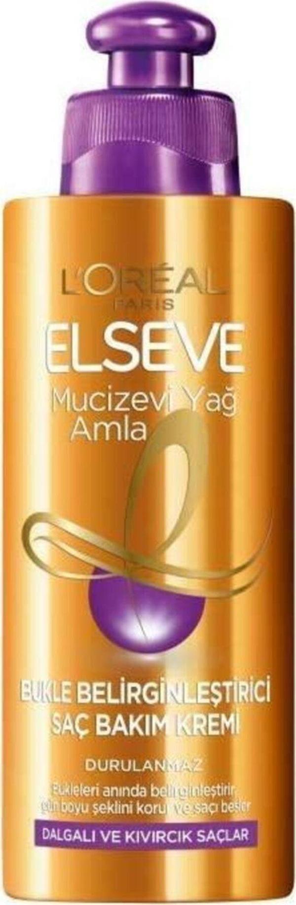 Loreal expert L'Oréal Paris Elseve Mucizevi Amla Yağı Bukle Belirginleştirici Saç Bakım Kremi 1 Adet - Image 1