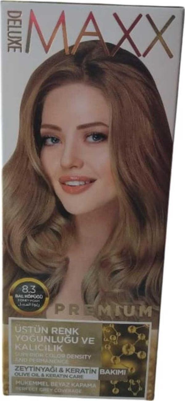 MAXX DELUXE Premıum 8.3 Bal Köpüğü Saç Boyası - Image 1