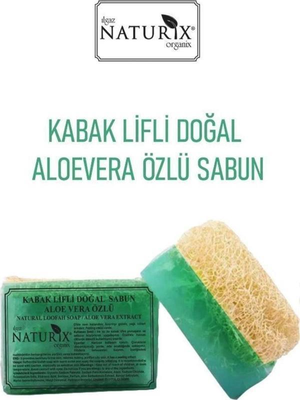 Selda Almira Dünyam Doğal Kabak Lifli Aloe Vera Özlü Sabun Kuru Ciltler Için Nemlendirici Natural - Image 1