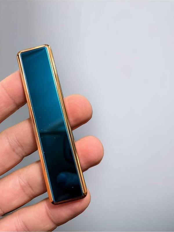 Selda Almira Dünyam Elektronik Dokunmatik Alevsiz Şarjlı Blue Çakmak - Image 1