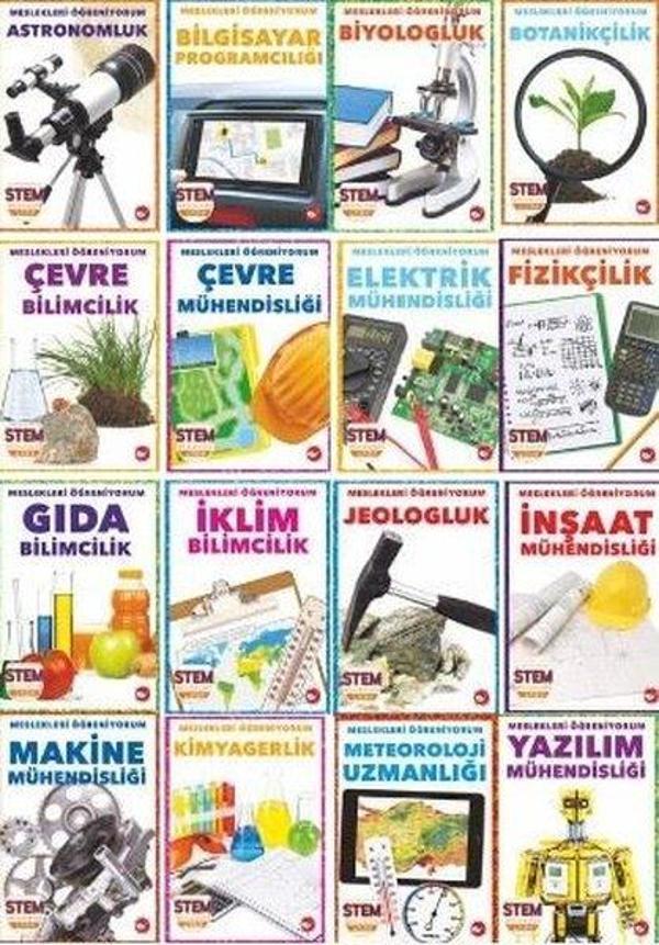 Meslekleri Öğreniyorum Seti - 16 Kitap Takım - Beyaz Balina Yayınları - Image 1