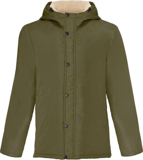 Unisex Kapüşonlu Kürklü Rüzgar Geçirmez Kışlık Mont & Kaban & Parka - Image 1