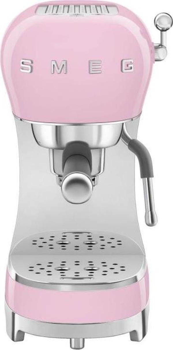 SMEG 50's Style ECF02 Manuel Espresso Kahve Makinesi Pembe - Image 1