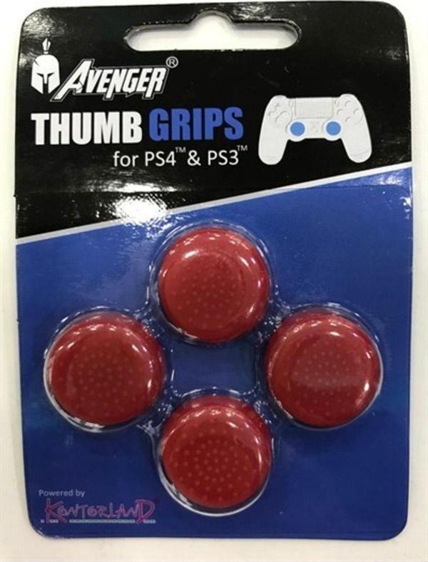 Kontorland Ps4 Ps3 Dualshock4 Analog Koruyucu Lastik 4 Lü Kırmızı - Image 1