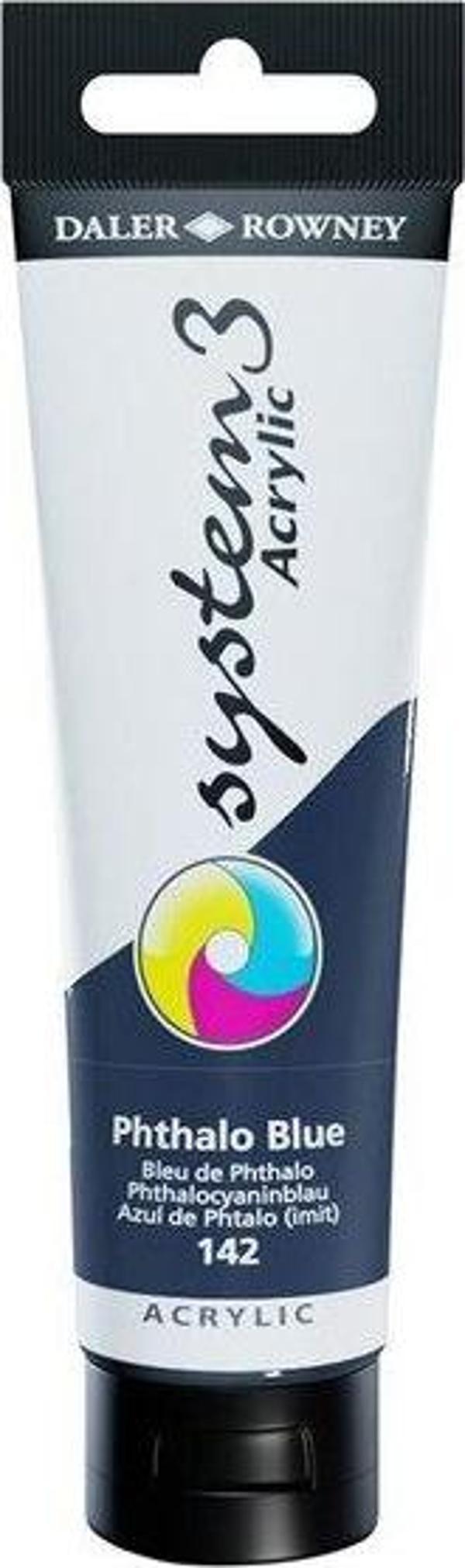 Daler Rowney Akrilik Boya System 3 Orıgınal 150 ml Phthalo Blue 129150142 - Image 1