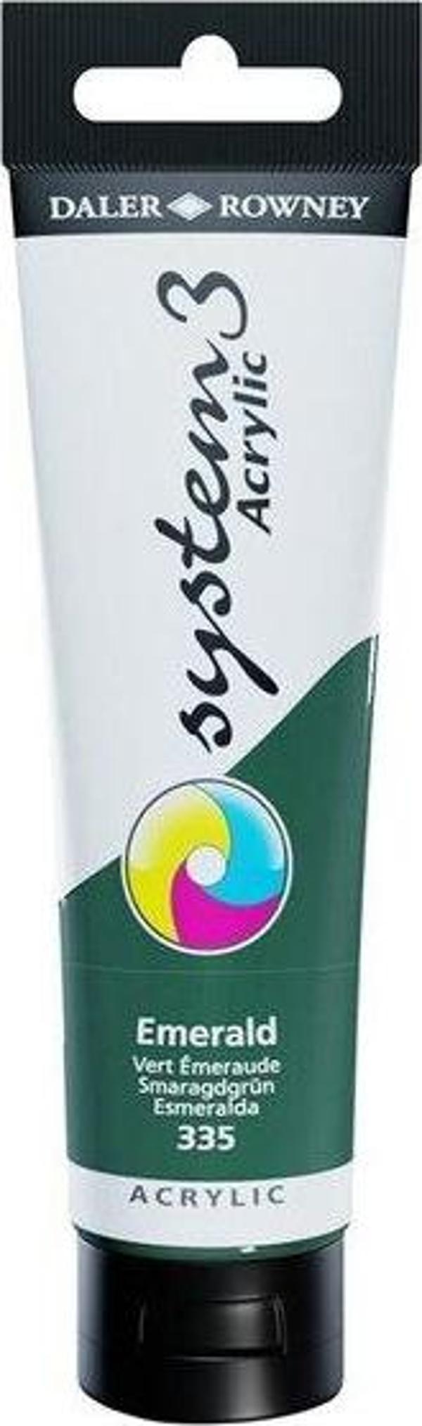 Daler Rowney Akrilik Boya System 3 Orıgınal 150 ml Emerald 129150335 - Image 1