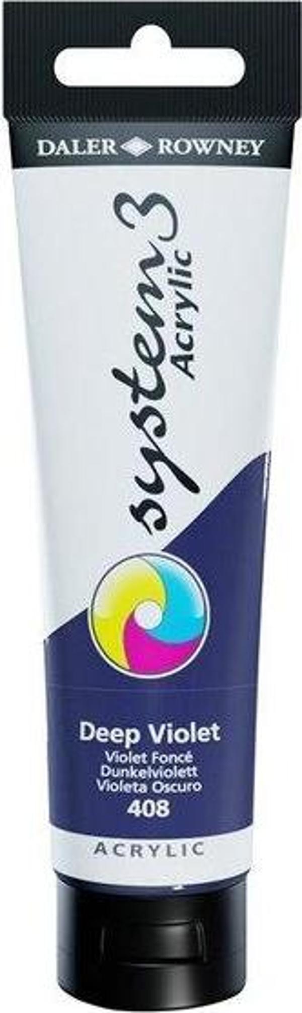 Daler Rowney Akrilik Boya System 3 Orıgınal 150 ml Deep Vıolet 129150408 - Image 1