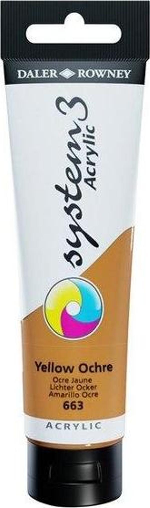 Daler Rowney Akrilik Boya System 3 Orıgınal 150 ml Yellow Ochre 129150663 - Image 1
