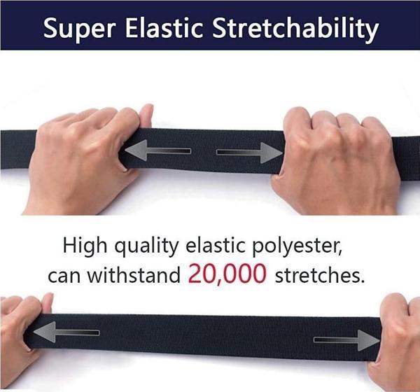 Evolite Stretch Belt 4 Cm 1.15 M E-5506 Black - Image 1